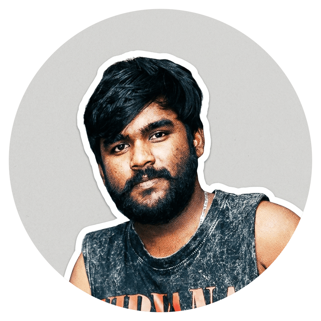 A black and white portrait of pahasara